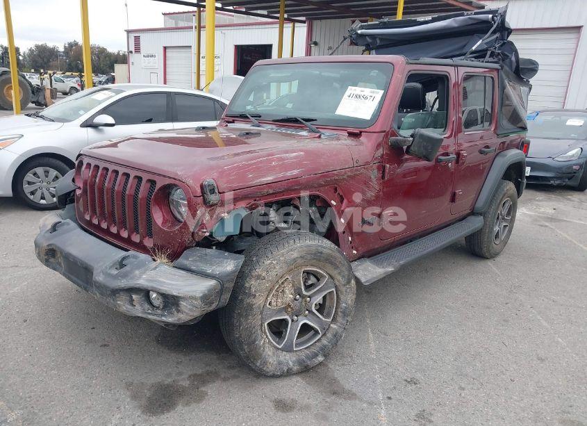 Photo 2 of 2021 Jeep Wrangler UNLIMITED SPORT S 4X4 (VIN 1C4HJXDN5MW840857)
