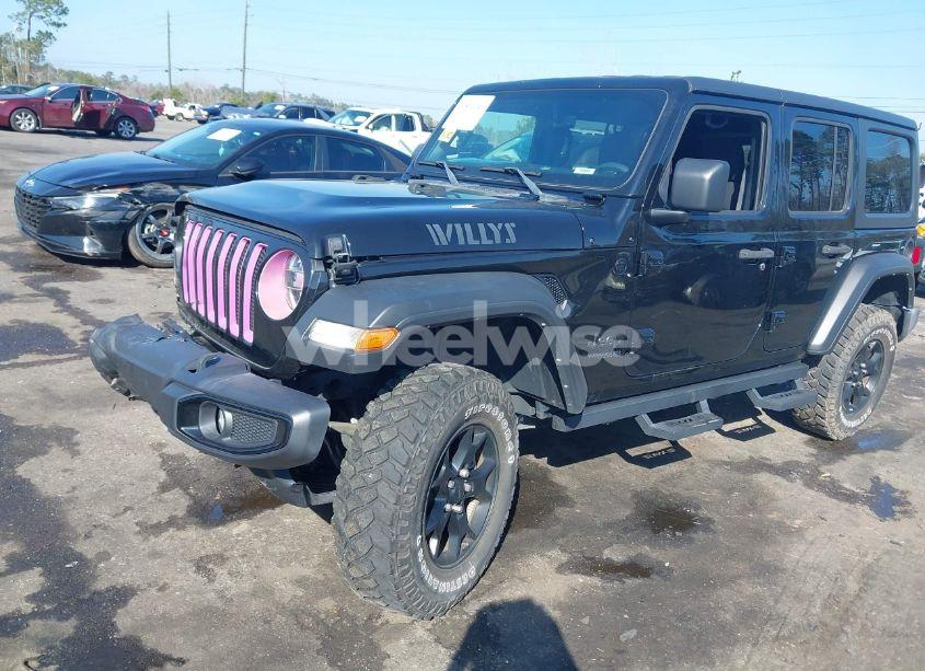 Photo 2 of 2021 Jeep Wrangler UNLIMITED WILLYS 4X4 (VIN 1C4HJXDN6MW812565)