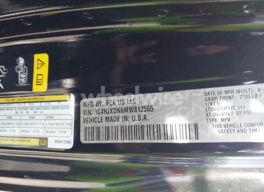 Photo 9 of 2021 Jeep Wrangler UNLIMITED WILLYS 4X4 (VIN 1C4HJXDN6MW812565)