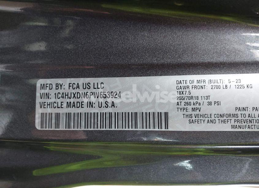 Photo 9 of 2023 Jeep Wrangler 4-DOOR SPORT ALTITUDE 4X4 (VIN 1C4HJXDN6PW653924)