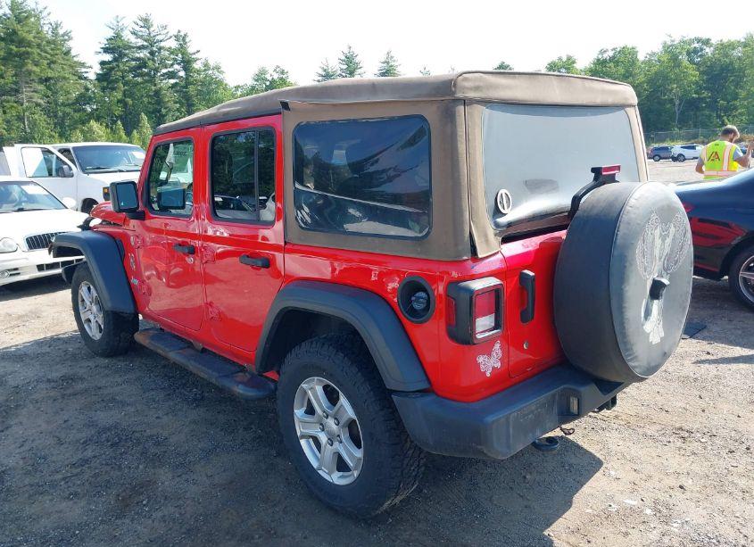 Photo 3 of 2019 Jeep Wrangler UNLIMITED SPORT S 4X4 (VIN 1C4HJXDN7KW533803)