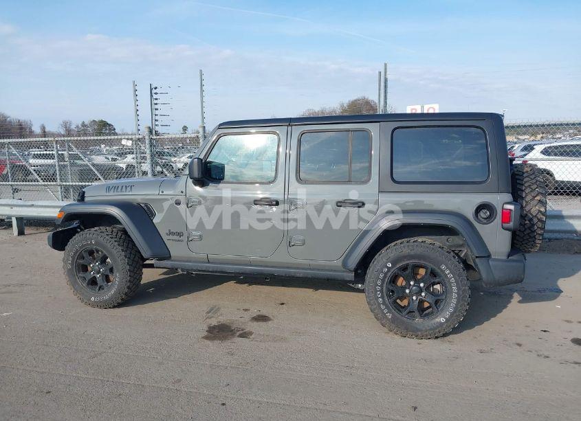 Photo 14 of 2022 Jeep Wrangler UNLIMITED WILLYS 4X4 (VIN 1C4HJXDN7NW156538)