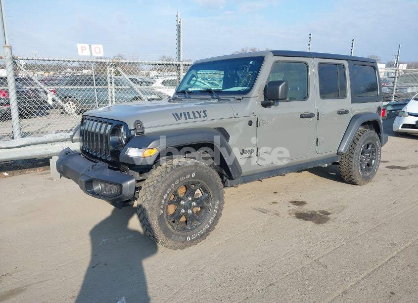 Photo 2 of 2022 Jeep Wrangler UNLIMITED WILLYS 4X4 (VIN 1C4HJXDN7NW156538)