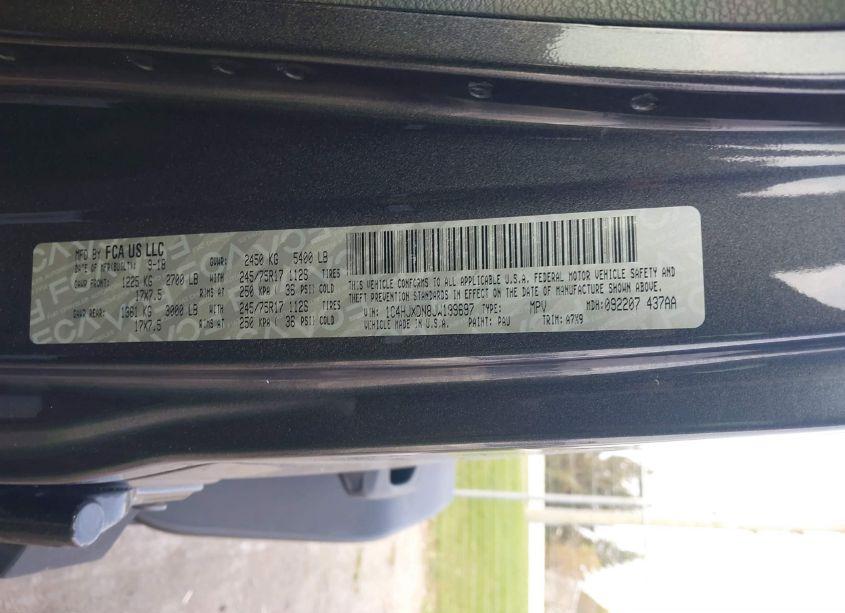 Photo 9 of 2018 Jeep Wrangler UNLIMITED SPORT S 4X4 (VIN 1C4HJXDN8JW199697)