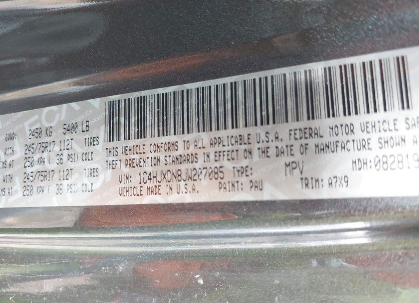 Photo 9 of 2018 Jeep Wrangler UNLIMITED SPORT S 4X4 (VIN 1C4HJXDN8JW207085)