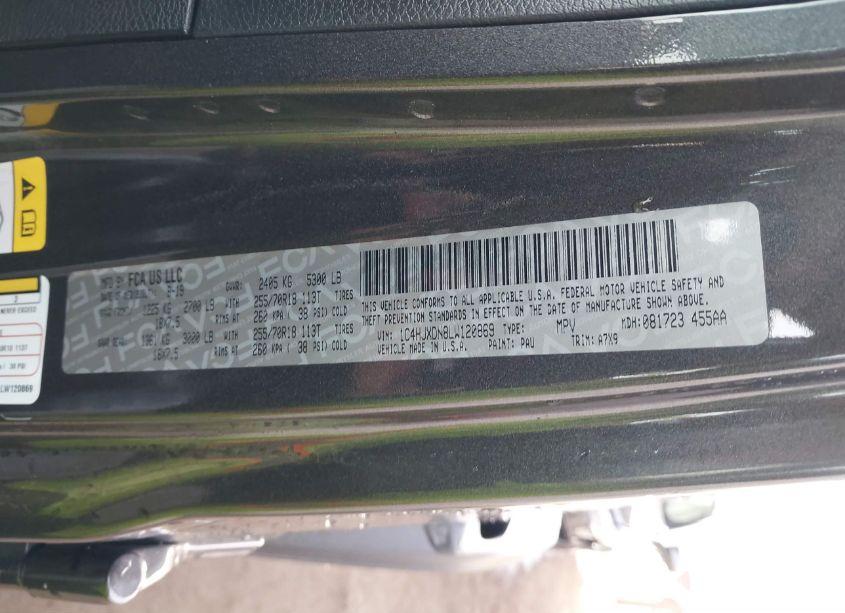 Photo 9 of 2020 Jeep Wrangler UNLIMITED SPORT ALTITUDE 4X4 (VIN 1C4HJXDN8LW120869)