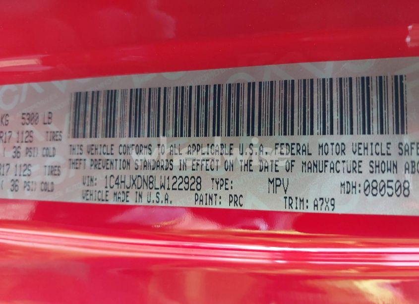 Photo 9 of 2020 Jeep Wrangler UNLIMITED SPORT S 4X4 (VIN 1C4HJXDN8LW122928)