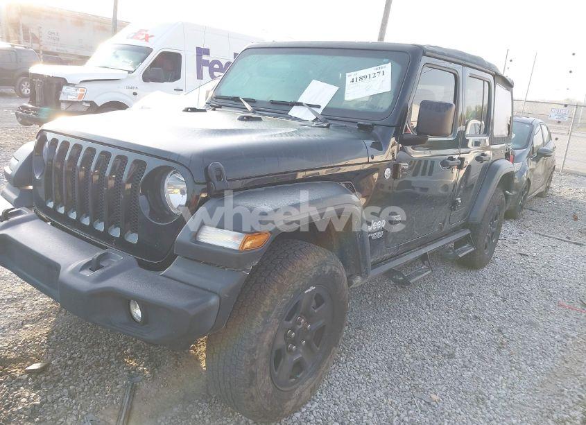 Photo 2 of 2020 Jeep Wrangler UNLIMITED SPORT 4X4 (VIN 1C4HJXDN9LW222181)