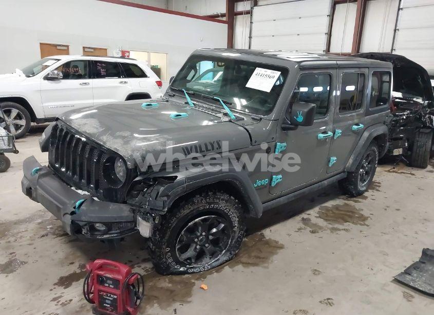 Photo 2 of 2021 Jeep Wrangler UNLIMITED WILLYS 4X4 (VIN 1C4HJXDN9MW819753)