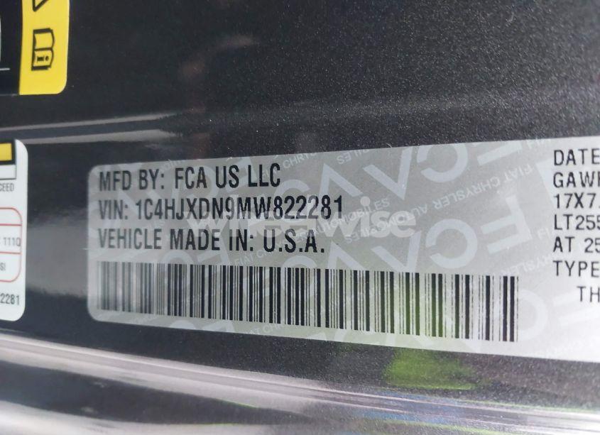 Photo 9 of 2021 Jeep Wrangler UNLIMITED WILLYS 4X4 (VIN 1C4HJXDN9MW822281)