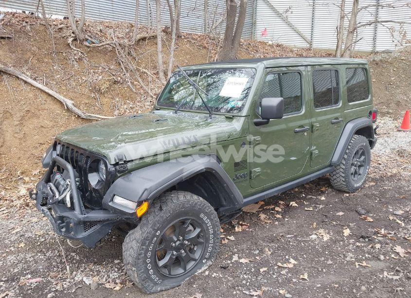 Photo 2 of 2021 Jeep Wrangler UNLIMITED WILLYS 4X4 (VIN 1C4HJXDNXMW579595)