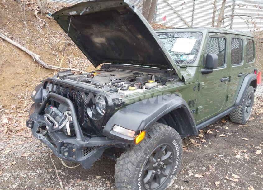 Photo 6 of 2021 Jeep Wrangler UNLIMITED WILLYS 4X4 (VIN 1C4HJXDNXMW579595)