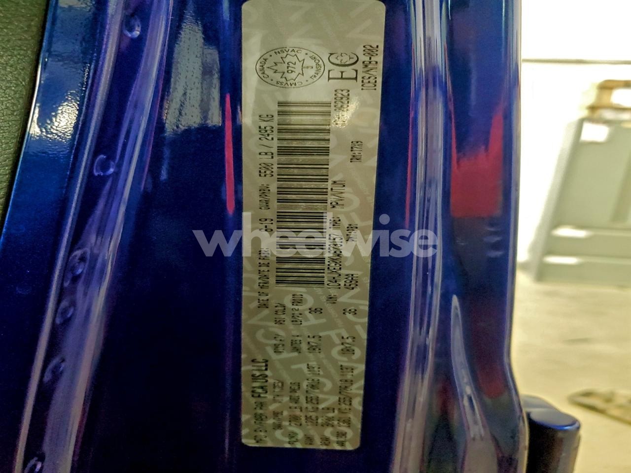 Photo 14 of 2019 JEEP WRANGLER UNLIMITED SAHARA (VIN 1C4HJXEG0KW673157)