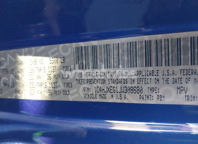 Photo 9 of 2018 Jeep Wrangler UNLIMITED SAHARA 4X4 (VIN 1C4HJXEG1JW308680)