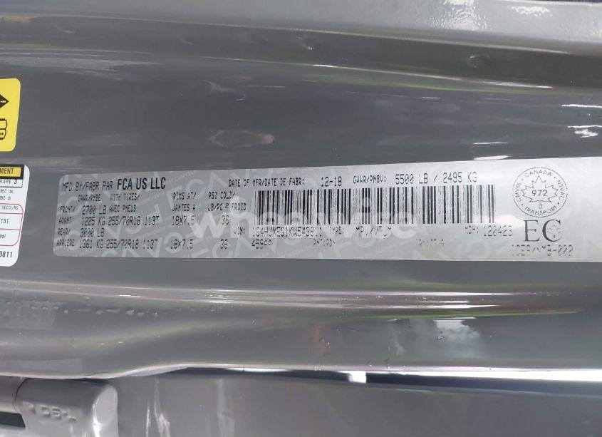 Photo 9 of 2019 Jeep Wrangler UNLIMITED SAHARA (VIN 1C4HJXEG1KW543811)