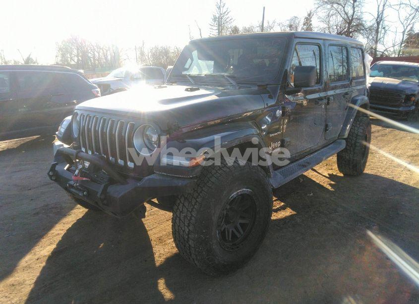 Photo 2 of 2021 Jeep Wrangler UNLIMITED SAHARA 4X4 (VIN 1C4HJXEG1MW579887)