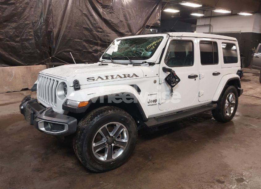 Photo 2 of 2022 Jeep Wrangler UNLIMITED SAHARA 4X4 (VIN 1C4HJXEG1NW259602)