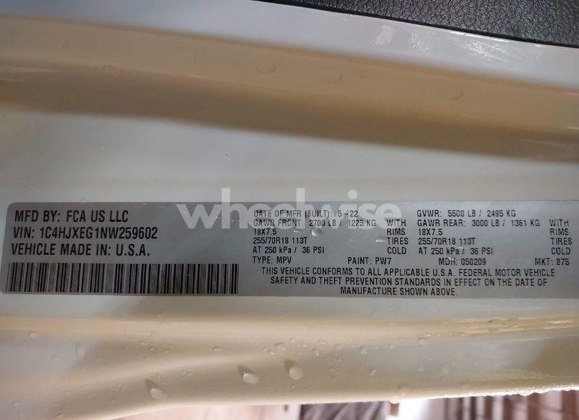 Photo 9 of 2022 Jeep Wrangler UNLIMITED SAHARA 4X4 (VIN 1C4HJXEG1NW259602)