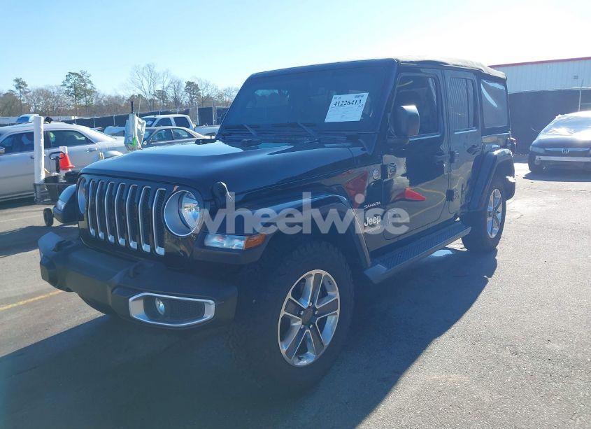 Photo 2 of 2020 Jeep Wrangler UNLIMITED SAHARA 4X4 (VIN 1C4HJXEG2LW243468)