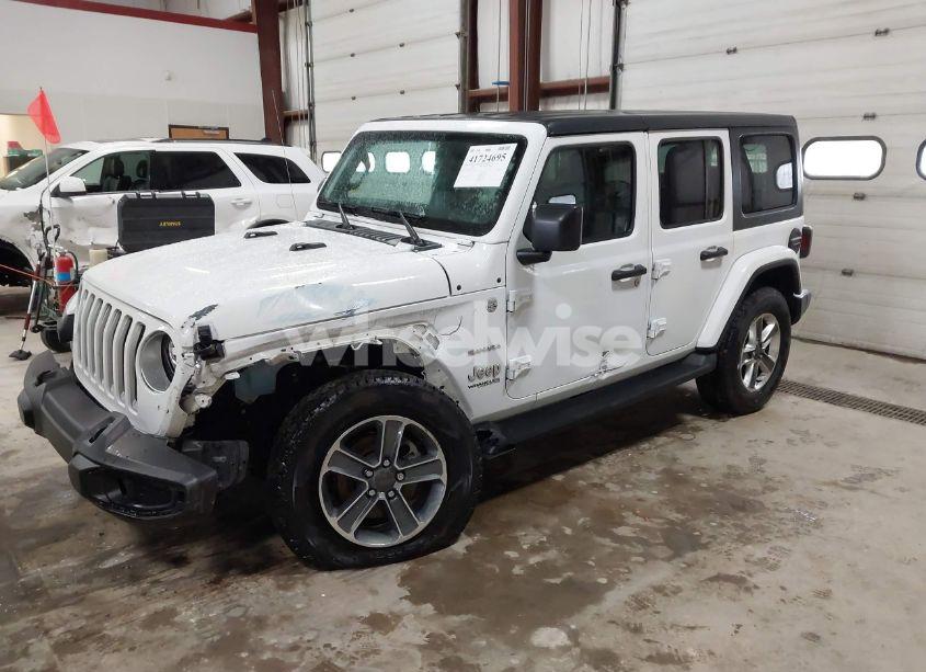 Photo 2 of 2021 Jeep Wrangler UNLIMITED SAHARA 4X4 (VIN 1C4HJXEG2MW655357)