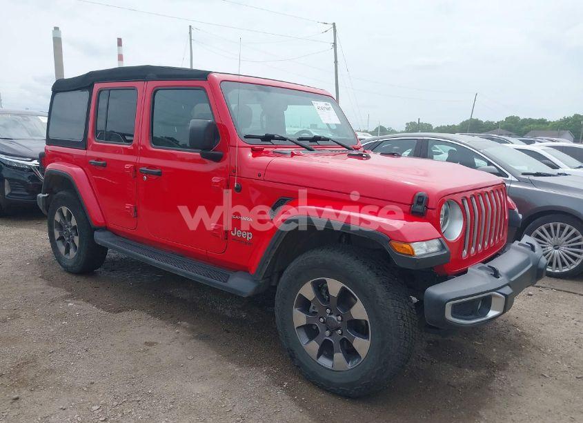 2018 Jeep Wrangler UNLIMITED SAHARA 4X4 (VIN 1C4HJXEG4JW316496) main photo