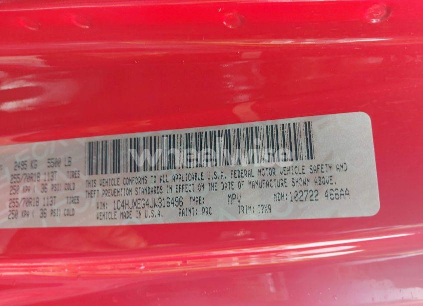 Photo 9 of 2018 Jeep Wrangler UNLIMITED SAHARA 4X4 (VIN 1C4HJXEG4JW316496)