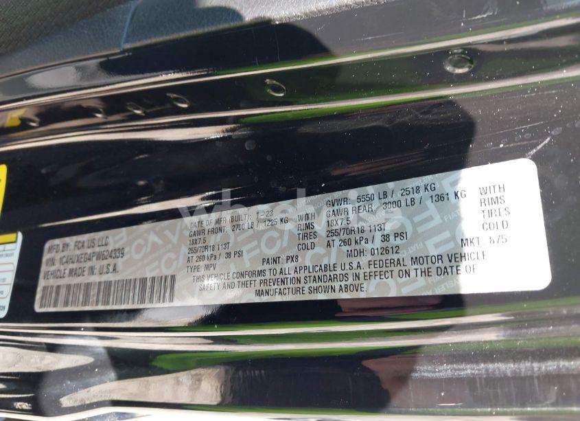 Photo 9 of 2023 Jeep Wrangler 4-DOOR SAHARA 4X4 (VIN 1C4HJXEG4PW624339)