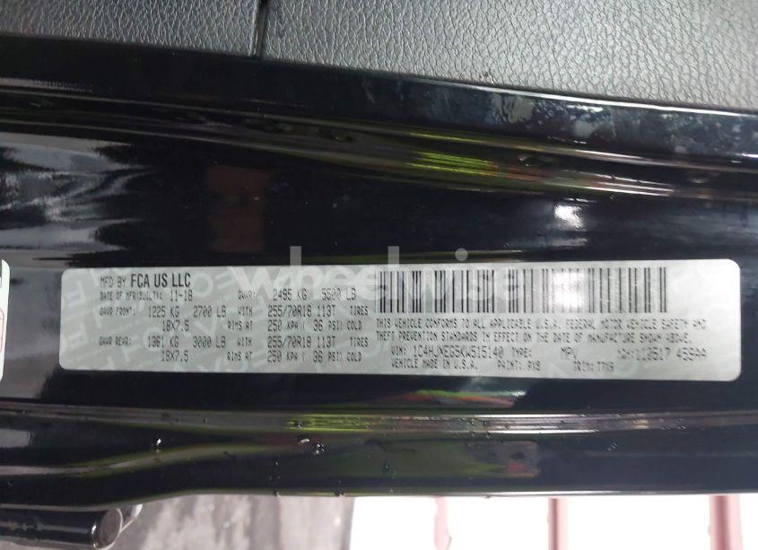 Photo 9 of 2019 Jeep Wrangler UNLIMITED SAHARA 4X4 (VIN 1C4HJXEG5KW515140)