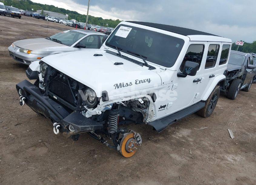 Photo 2 of 2021 Jeep Wrangler UNLIMITED SAHARA ALTITUDE 4X4 (VIN 1C4HJXEG5MW764573)