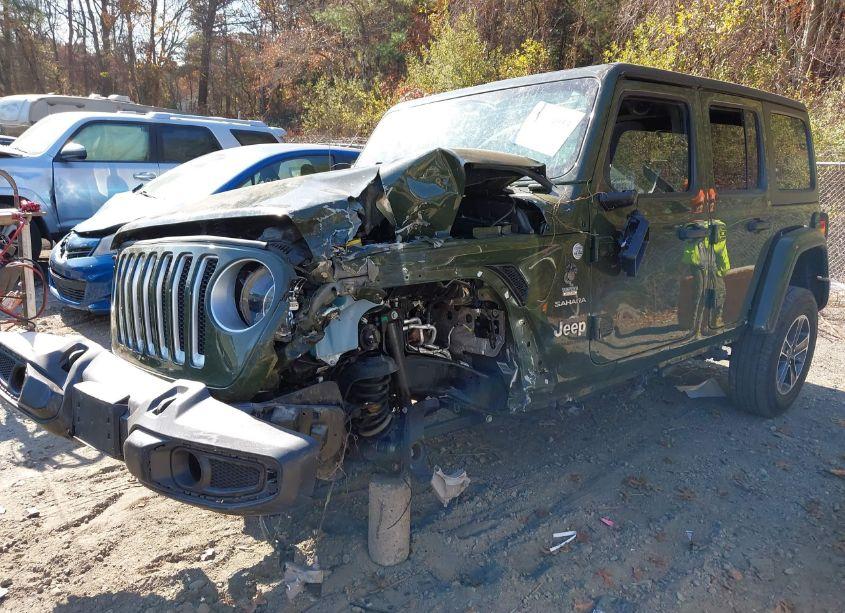 Photo 2 of 2023 Jeep Wrangler 4-DOOR SAHARA 4X4 (VIN 1C4HJXEG5PW601944)