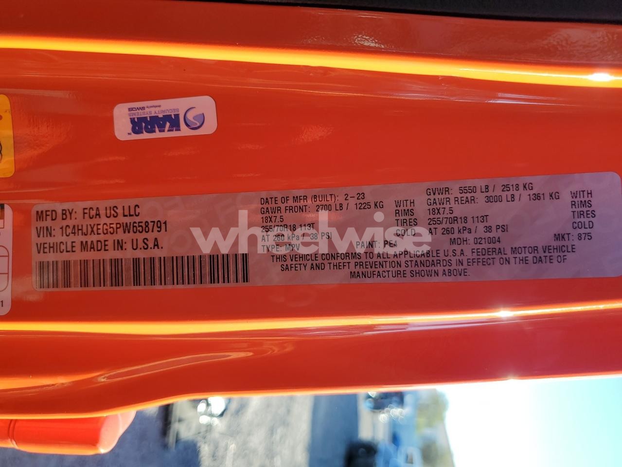 Photo 14 of 2023 JEEP WRANGLER SAHARA (VIN 1C4HJXEG5PW658791)