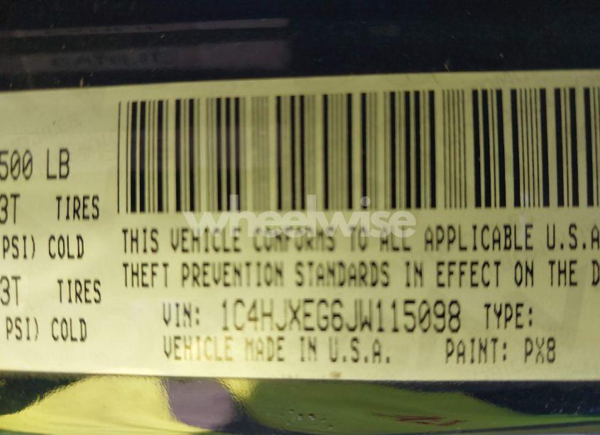 Photo 9 of 2018 Jeep Wrangler UNLIMITED SAHARA 4X4 (VIN 1C4HJXEG6JW115098)