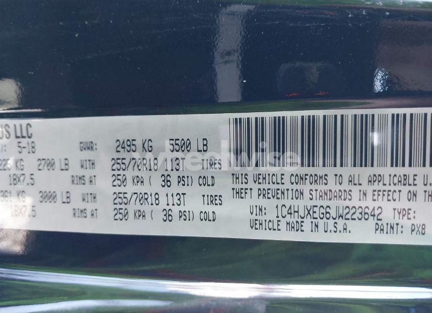 Photo 9 of 2018 Jeep Wrangler UNLIMITED SAHARA 4X4 (VIN 1C4HJXEG6JW223642)