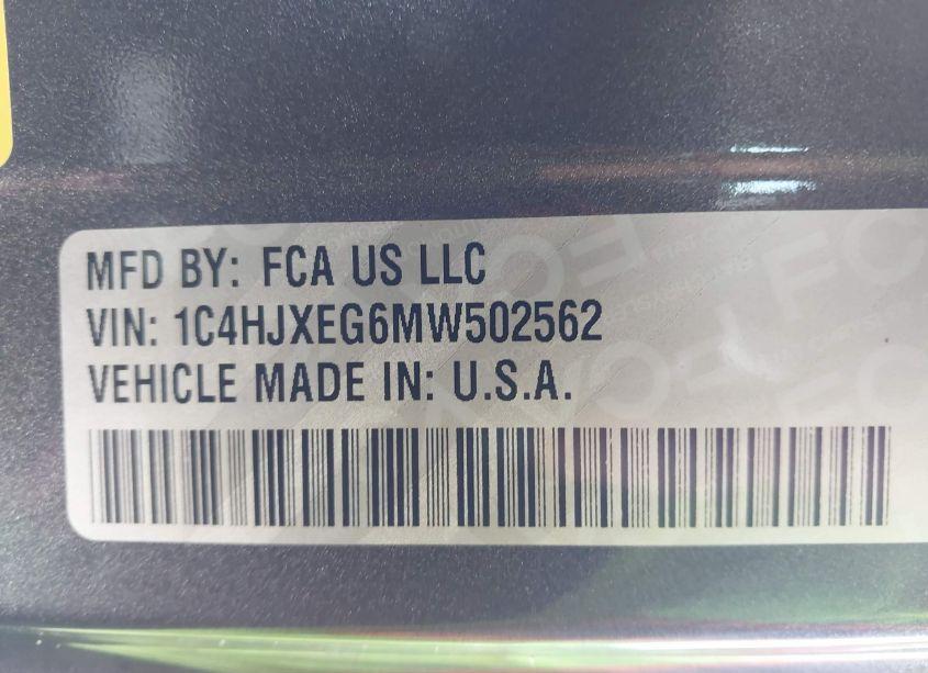 Photo 9 of 2021 Jeep Wrangler UNLIMITED SAHARA 4X4 (VIN 1C4HJXEG6MW502562)