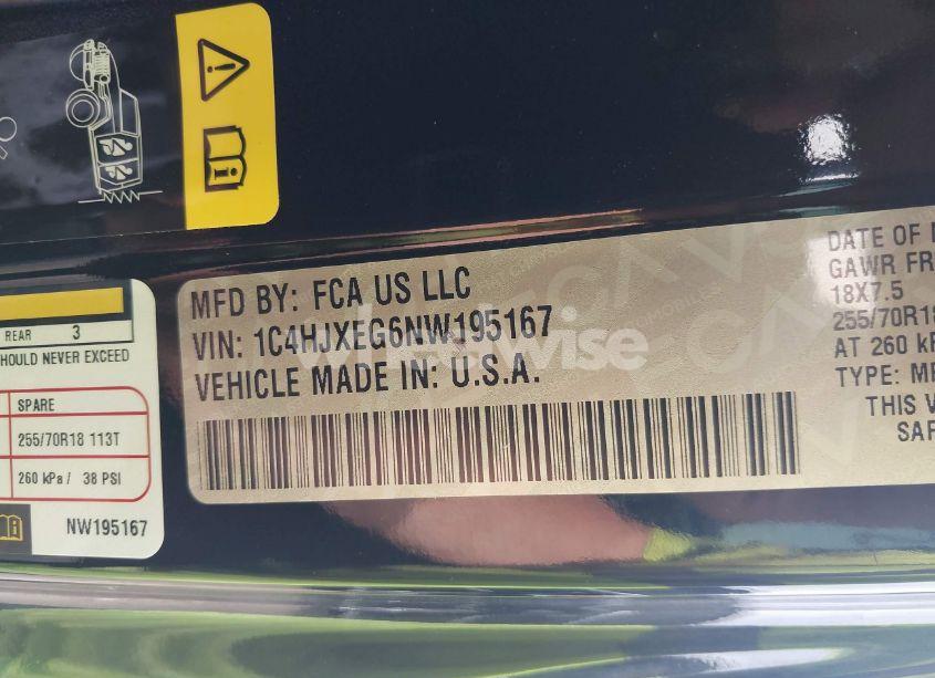 Photo 9 of 2022 Jeep Wrangler UNLIMITED SAHARA 4X4 (VIN 1C4HJXEG6NW195167)