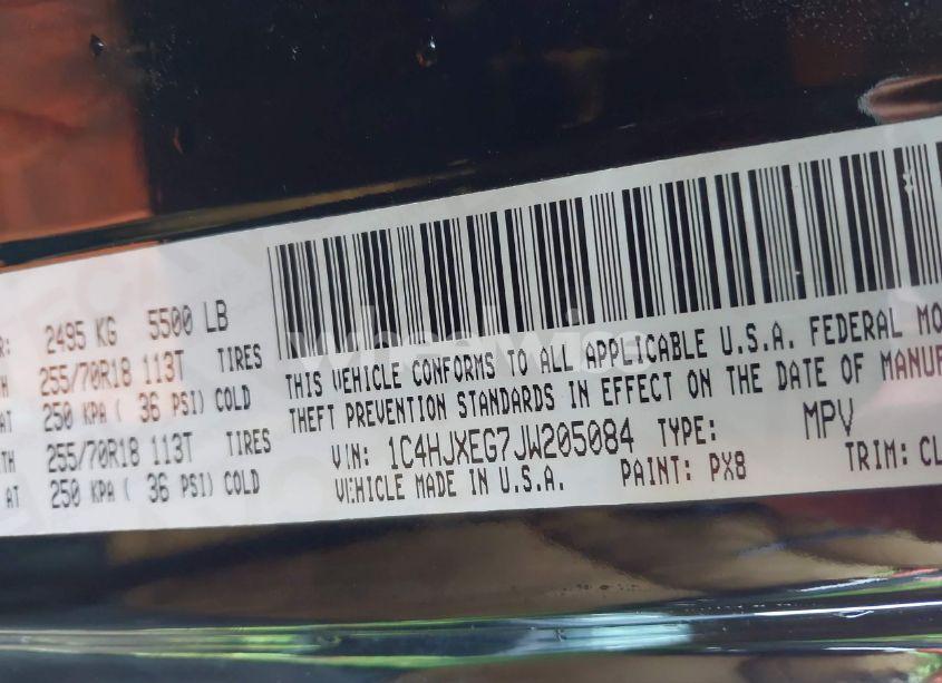 Photo 9 of 2018 Jeep Wrangler UNLIMITED SAHARA 4X4 (VIN 1C4HJXEG7JW205084)