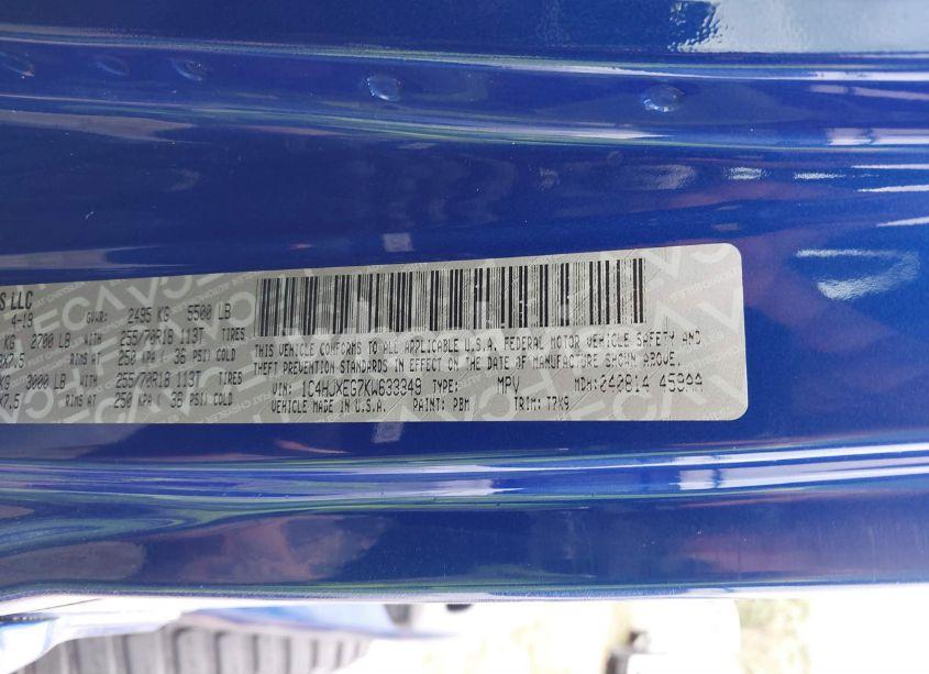 Photo 9 of 2019 Jeep Wrangler UNLIMITED SAHARA 4X4 (VIN 1C4HJXEG7KW633349)