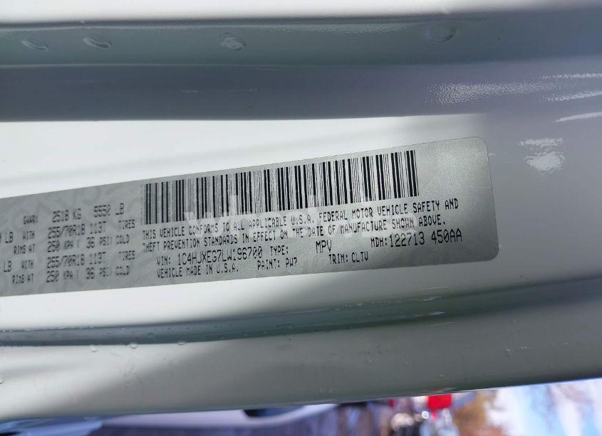 Photo 9 of 2020 Jeep Wrangler UNLIMITED SAHARA 4X4 (VIN 1C4HJXEG7LW196700)