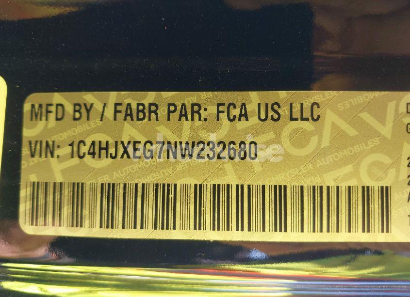 Photo 9 of 2022 Jeep Wrangler UNLIMITED HIGH ALTITUDE (VIN 1C4HJXEG7NW232680)