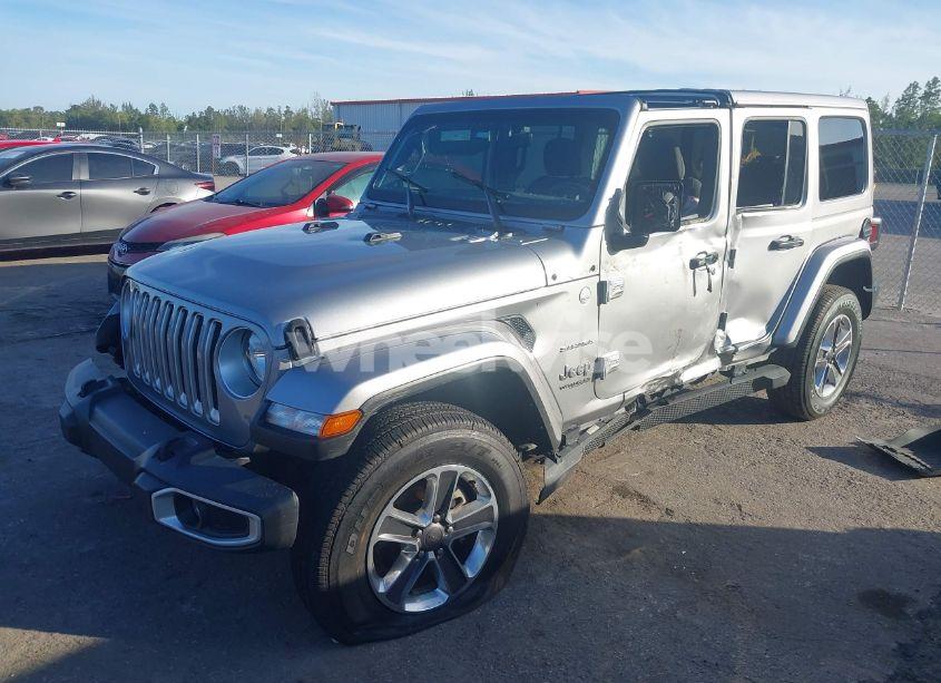 Photo 2 of 2021 Jeep Wrangler UNLIMITED SAHARA 4X4 (VIN 1C4HJXEG8MW576811)