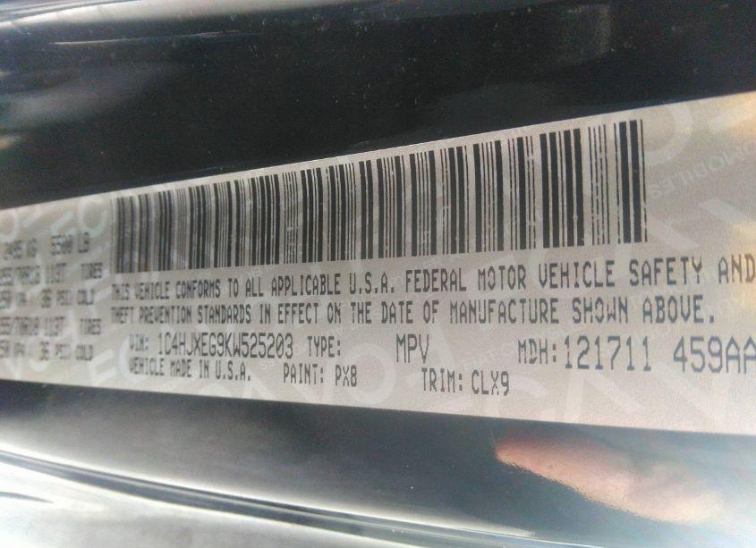 Photo 9 of 2019 Jeep Wrangler UNLIMITED SAHARA 4X4 (VIN 1C4HJXEG9KW525203)