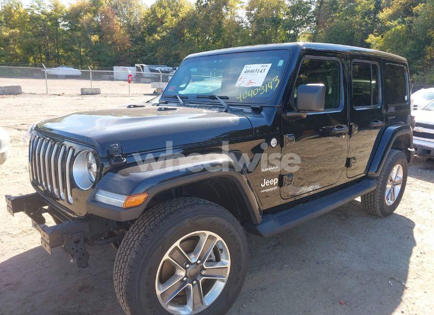 Photo 2 of 2021 Jeep Wrangler UNLIMITED SAHARA 4X4 (VIN 1C4HJXEM9MW669925)