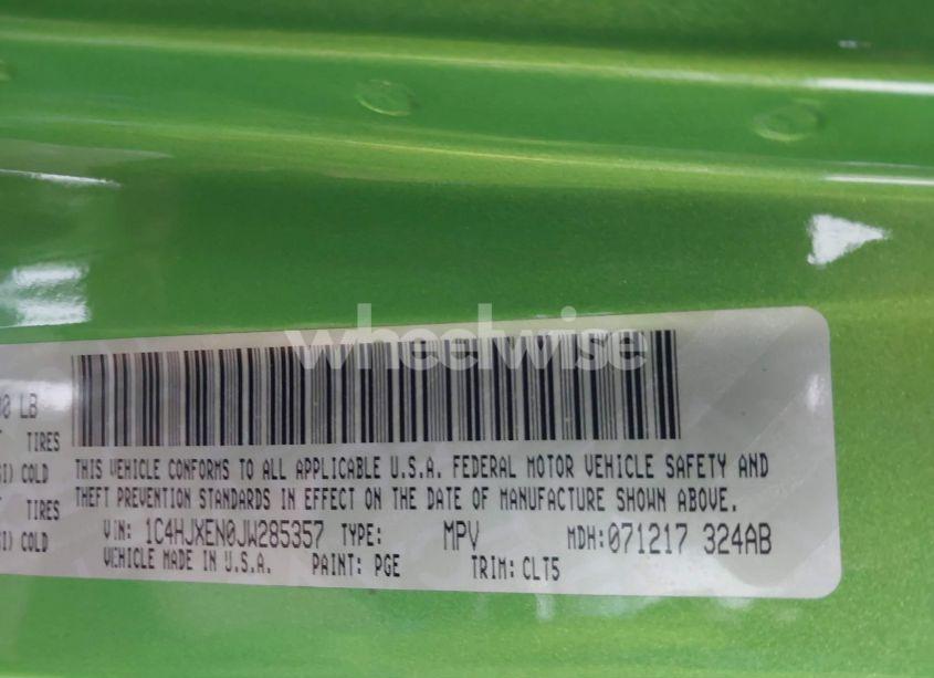 Photo 9 of 2018 Jeep Wrangler UNLIMITED SAHARA 4X4 (VIN 1C4HJXEN0JW285357)