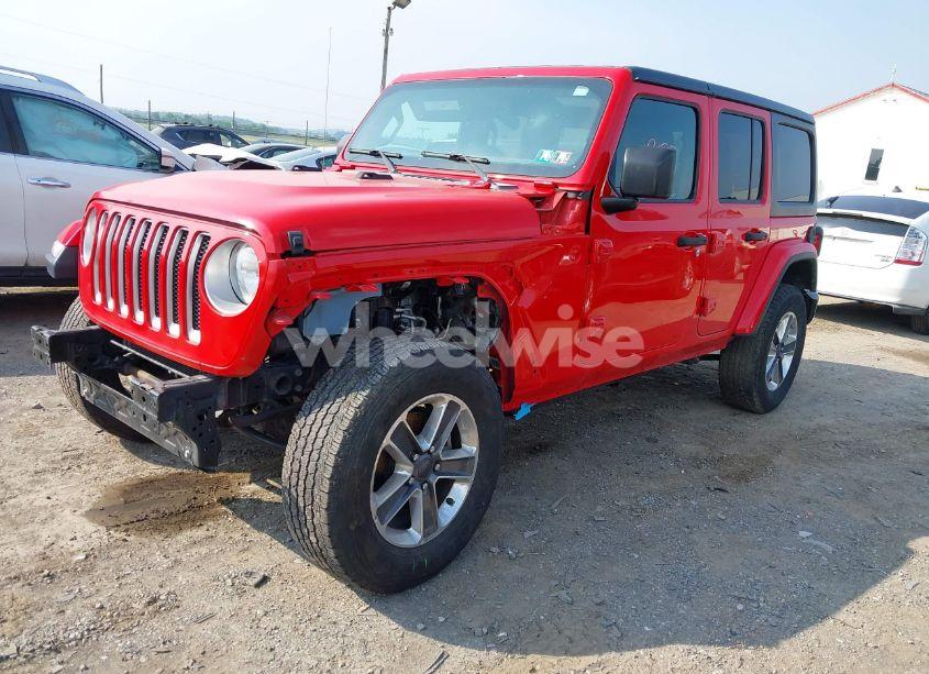 Photo 2 of 2020 Jeep Wrangler UNLIMITED SAHARA 4X4 (VIN 1C4HJXEN0LW184564)
