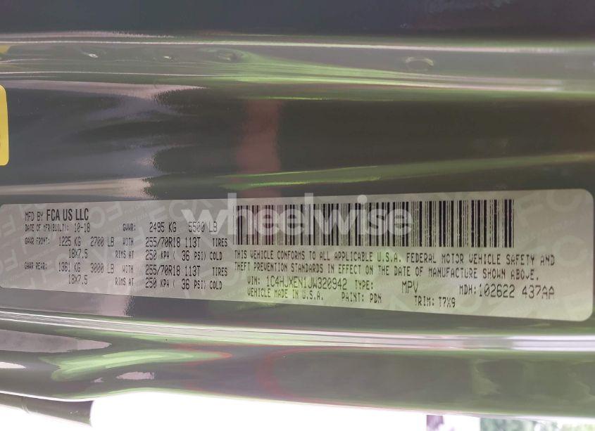 Photo 9 of 2018 Jeep Wrangler UNLIMITED SAHARA 4X4 (VIN 1C4HJXEN1JW320942)