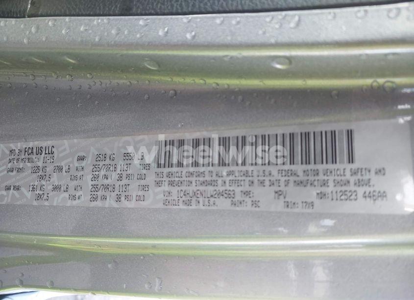 Photo 9 of 2020 Jeep Wrangler UNLIMITED SAHARA 4X4 (VIN 1C4HJXEN1LW204563)