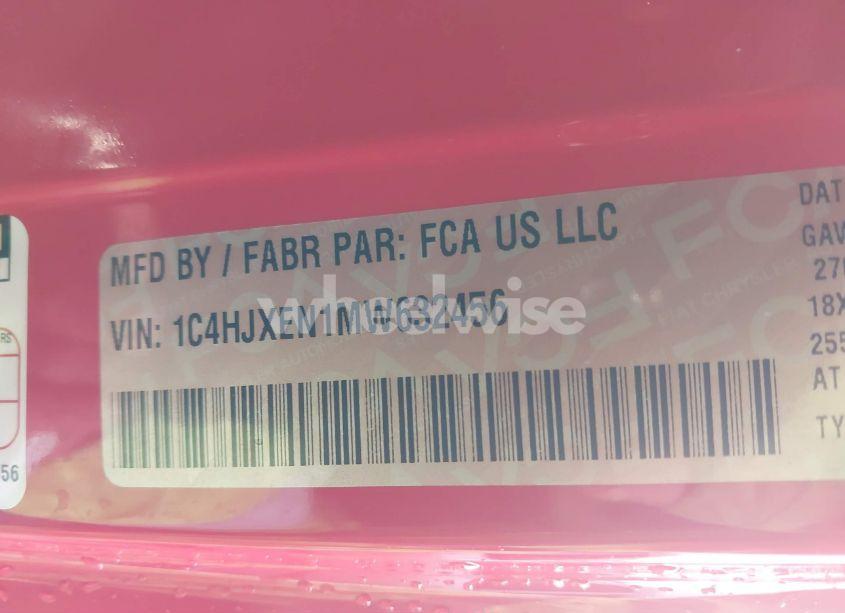 Photo 9 of 2021 Jeep Wrangler UNLIMITED SAHARA (VIN 1C4HJXEN1MW632456)