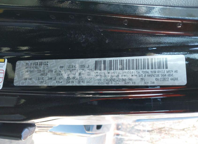 Photo 9 of 2020 Jeep Wrangler UNLIMITED SAHARA 4X4 (VIN 1C4HJXEN2LW221842)