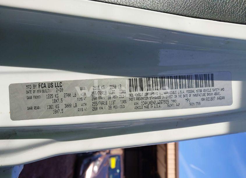 Photo 9 of 2020 Jeep Wrangler UNLIMITED SAHARA 4X4 (VIN 1C4HJXEN2LW267929)