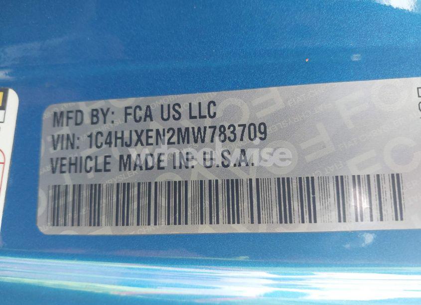 Photo 9 of 2021 Jeep Wrangler UNLIMITED SAHARA 4X4 (VIN 1C4HJXEN2MW783709)